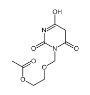 2-[(2,4,6-trioxo-1,3-diazinan-1-yl)methoxy]ethyl acetate Structure