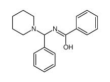N-[phenyl(piperidin-1-yl)methyl]benzamide结构式