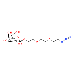 β-Glc-PEG3-Azide Structure