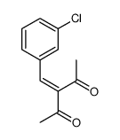 3-[(3-chlorophenyl)methylidene]pentane-2,4-dione结构式