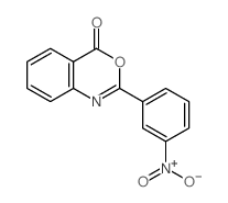 4H-3,1-Benzoxazin-4-one,2-(3-nitrophenyl)-结构式
