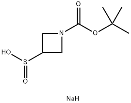 Sodium 1-(tert-butoxycarbonyl)azetidine-3-sulfinate结构式