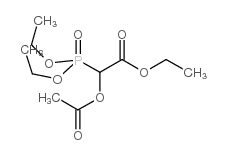 2-乙酰氧基-2-(二乙氧基磷酰基)乙酸乙酯结构式