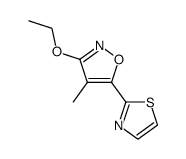 Isoxazole, 3-ethoxy-4-methyl-5-(2-thiazolyl)- (9CI) Structure