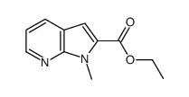 1-甲基-1H-吡咯并[2,3-B]吡啶-2-羧酸乙酯结构式