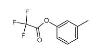Trifluoroacetic acid 3-methylphenyl ester结构式