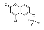 4-chloro-6-(trifluoromethoxy)chromen-2-one结构式