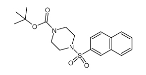 tert-butyl 4-(naphthalene-2-ylsulfonyl)piperazine-1-carboxylate Structure
