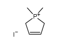 1,1-dimethyl-2,5-dihydro-1H-phospholium, iodide Structure