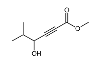 methyl 4-hydroxy-5-methylhex-2-ynoate结构式