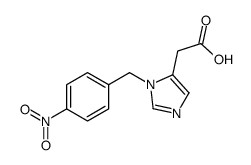 2-(1-(4-硝基苄基)-1H-咪唑-5-基)乙酸结构式