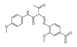 Butanamide, 2-(2-methoxy-4-nitrophenyl)azo-N-(4-methoxyphenyl)-3-oxo- picture
