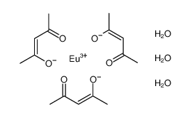 三(乙酰基丙酮)铕三水合物结构式