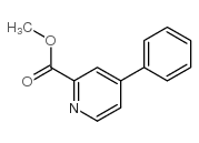 4-Phenylpyridine-2-carboxylic acid methyl ester Structure