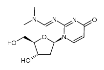 1-(2-deoxy-β-D-erythro-pentofuranosyl)--2-{[(dimethylamino)methylidene]amino}pyrimidin-4(1H)-one Structure