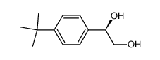(R)-1-(4-(tert-butyl)phenyl)ethane-1,2-diol结构式