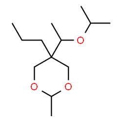 5β-(1-Isopropoxyethyl)-2β-methyl-5α-propyl-1,3-dioxane结构式