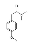 N,N-二甲基-2-(4-甲氧基苯基)-乙酰胺结构式