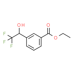 3-(1-羟基-2,2,2-三氟乙基)苯甲酸乙酯结构式