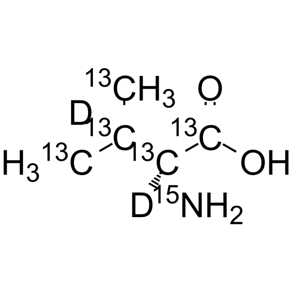 L-缬氨酸 13C5,15N,d2结构式