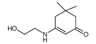 3-(2-羟基乙基氨基)-5,5-二甲基-2-环己烯-1-酮结构式