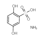 Benzenesulfonic acid,2,5-dihydroxy-, ammonium salt (1:1) structure