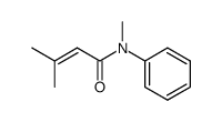 N,3-dimethyl-N-phenylbut-2-enamide Structure