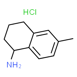 6-甲基-1,2,3,4-四氢萘-1-胺盐酸盐结构式