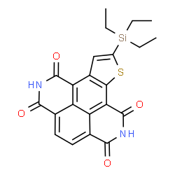 10-(三乙基硅基)苯并[lmn]噻吩并[2,3-f][3,8]菲咯啉-1,3,6,8(2H,7H)-四酮结构式