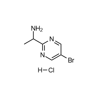 1-(5-溴嘧啶-2-基0乙烷-1-胺盐酸盐结构式