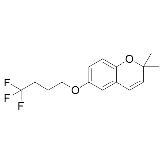 2,2-二甲基-6-(4,4,4-三氟丁氧基)-2H-色烯结构式