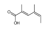 2,4-dimethylhexa-2,4-dienoic acid结构式
