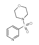 4-(吡啶-3-基磺酰基)吗啉结构式