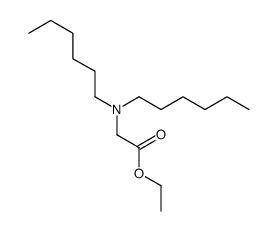 ethyl 2-(dihexylamino)acetate Structure