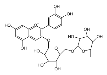 矢车菊素-3-芸香糖苷结构式