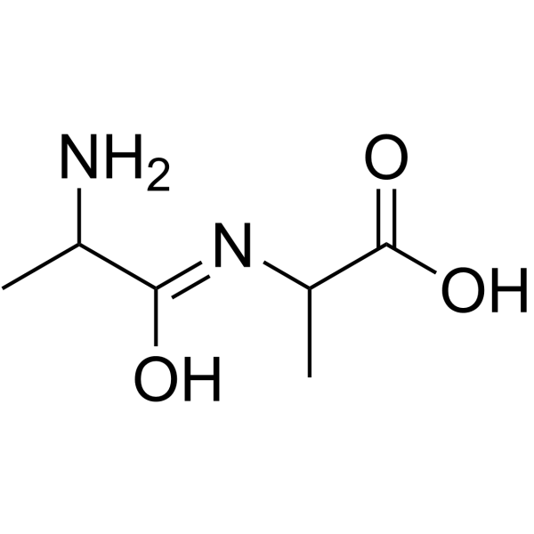 DL-丙氨酰-DL-氨基丙酸结构式