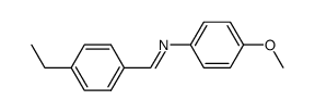 1-(4-ethylphenyl)-N-(4-methoxyphenyl)methanimine结构式