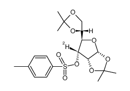3-O-对甲基苯磺酰基-1,2:5,6-O-双异丙叉-Alpha-D-呋喃阿洛糖结构式