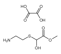 (2-amino-ethylsulfanyl)-hydroxy-acetic acid methyl ester, oxalate (2:1)结构式