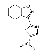 3-<1-methyl-5-nitroimidazol-2-yl>-3d,4,5,6,7,7d-hexahydro-1,1-benzisoxazoline结构式