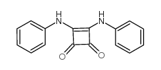 3,4-二苯胺基-3-环丁烯-1,2-二酮结构式
