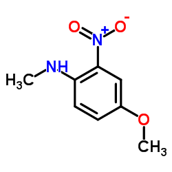 4-甲氧基-N-甲基-2-硝基苯胺结构式