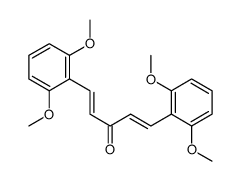 1,5-bis(2,6-dimethoxyphenyl)penta-1,4-dien-3-one Structure