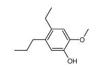 4-Ethyl-2-Methoxy-5-propylphenol结构式