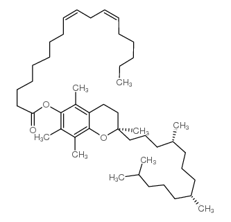 亚油酸-3,4-二氢-2,5,7,8-四甲基-2-(4,8,12-三甲基十三烷基)-2H-1-苯并吡喃-6-基酯结构式