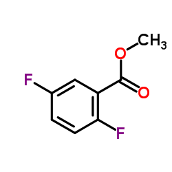 2,5-二氟苯甲酸甲酯结构式