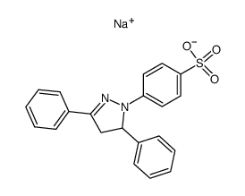 sodium 4-(3,5-diphenyl-2-pyrazolin-1-yl)benzenesulfonate Structure
