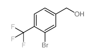 (3-溴-4-(三氟甲基)苯基)甲醇结构式