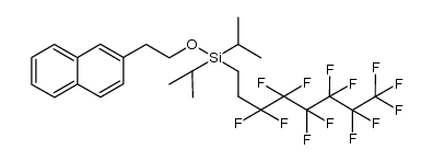 diisopropyl-1H,1H,2H,2H-perfluorooctylsilyl 2-(2-naphthyl)ethyl ether结构式