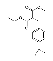Diethyl [4-(2-methyl-2-propanyl)benzyl]malonate结构式